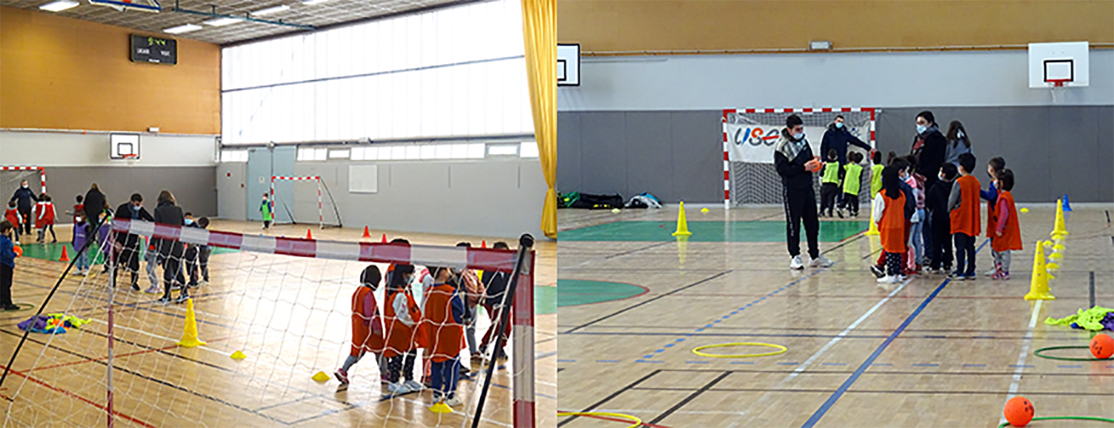 Activité handball avec l'USEP pour les écoles de Saint Herblain