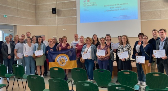 Label Génération 2024 : cérémonie au lycée Funay-Boucher (Le Mans)