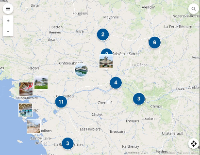 Carte interactive "Le sport un patrimoine vivant"