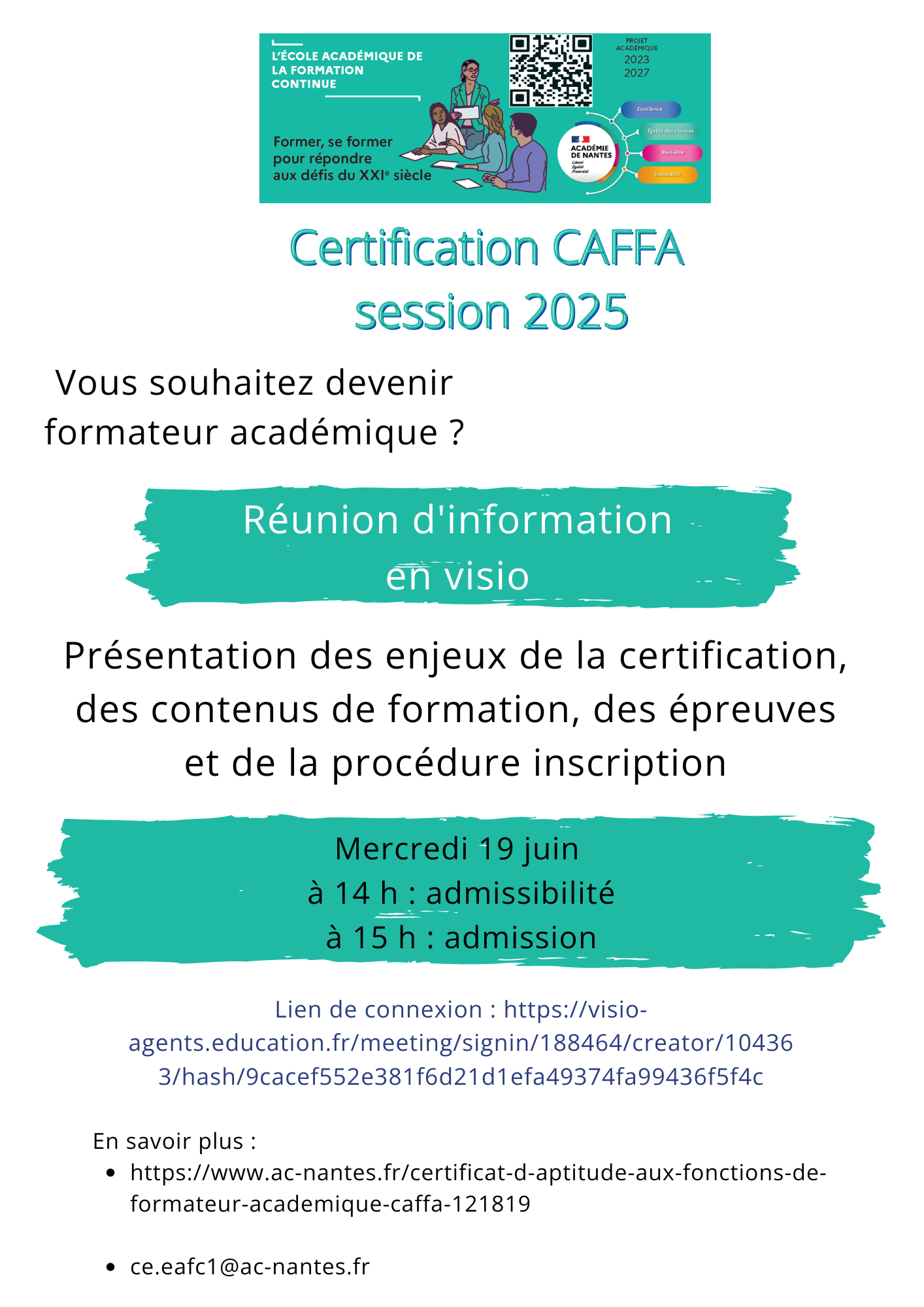 Flyer réunion d'information CAFFA session 2025