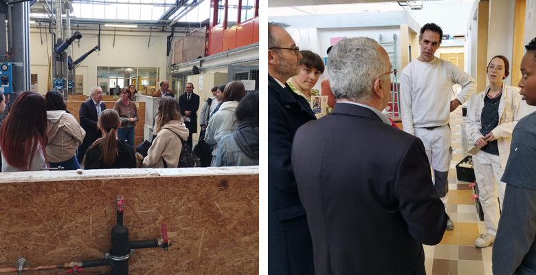 Le directeur académique représentait la rectrice lors de cette visite