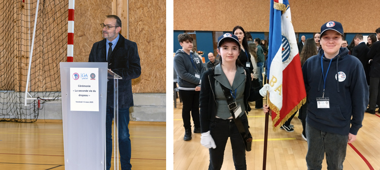 Remise d’un drapeau au lycée Grand Air de La Baule