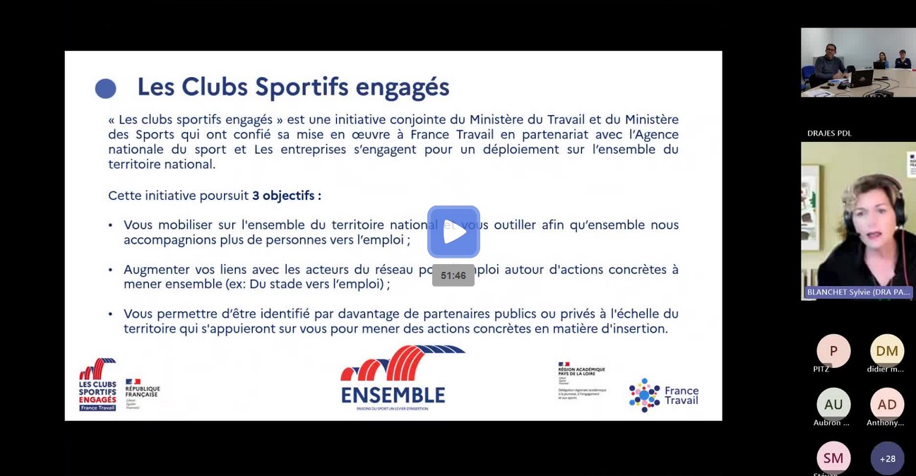 Replay webinaire "Rejoignez la communauté des Clubs Sportifs Engagés ! " - Jeudi 3 avril 2025