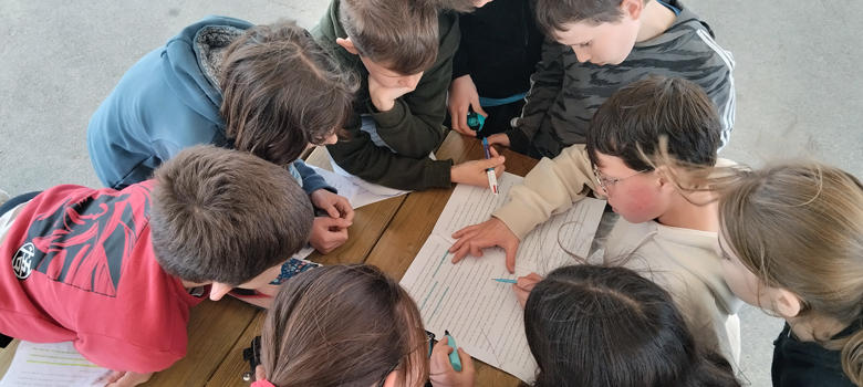 La phase d’écriture, réalisée en groupe, est celle qui a pris le plus de temps. 