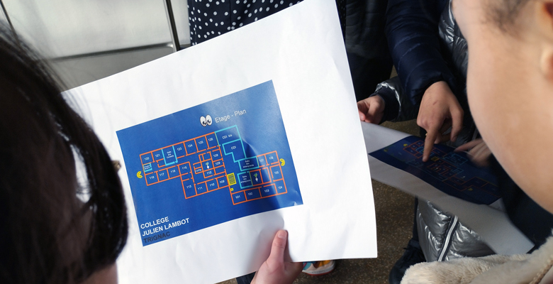 Savoir se repérer dans le collège pour s’y sentir en sécurité.