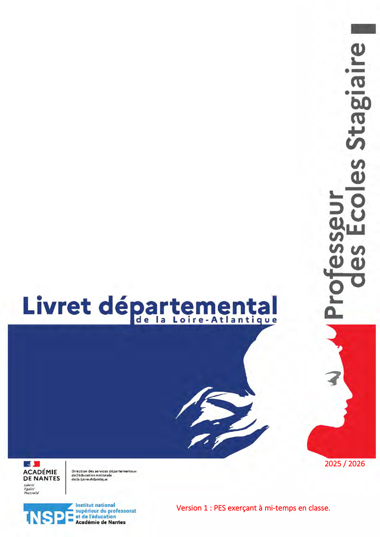 Livret d’accueil à destination des PES exerçant à mi-temps en classe
