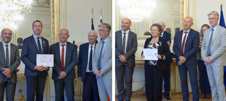 Cérémonie de remise des médailles d'or et d'argent du SDJES