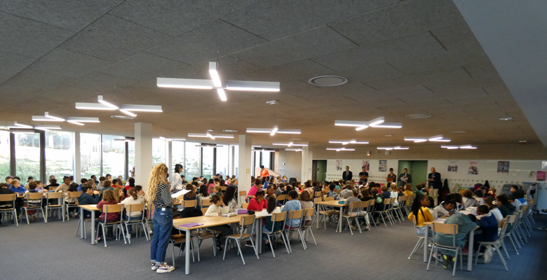 Réfectoire de l’école de la Mutualité, à Nantes