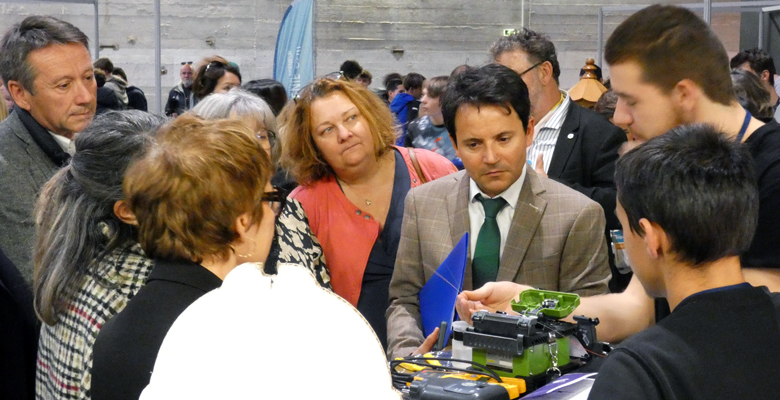 Déplacement de Cédric MICHEL, Directeur académique adjoint, à Saint-Nazaire pour visiter le salon des métiers et des formations « Trajectoire ».