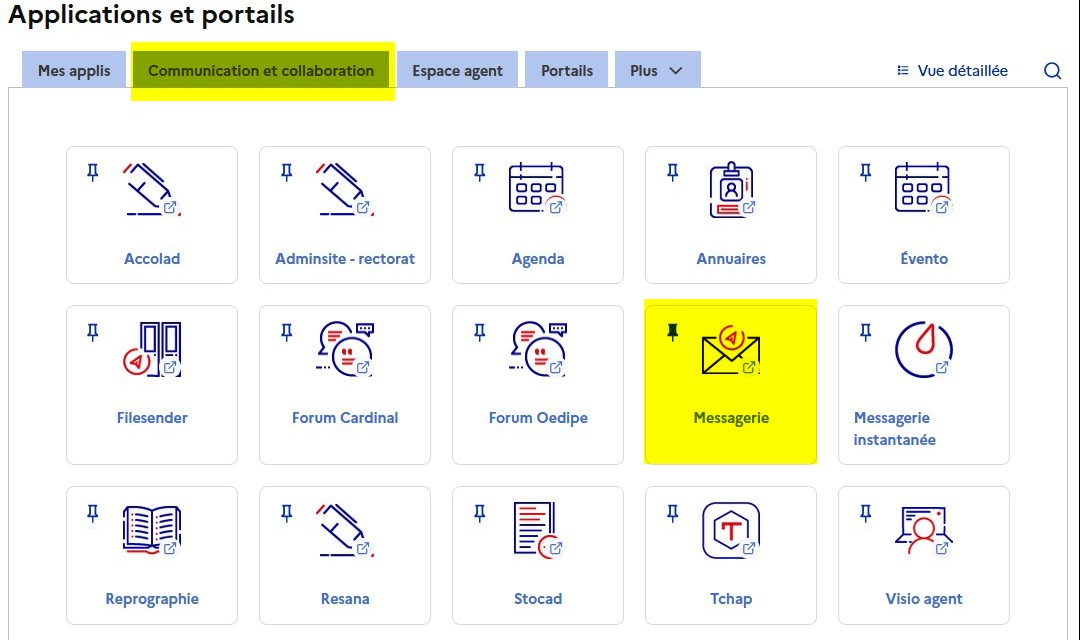 Applications et portails