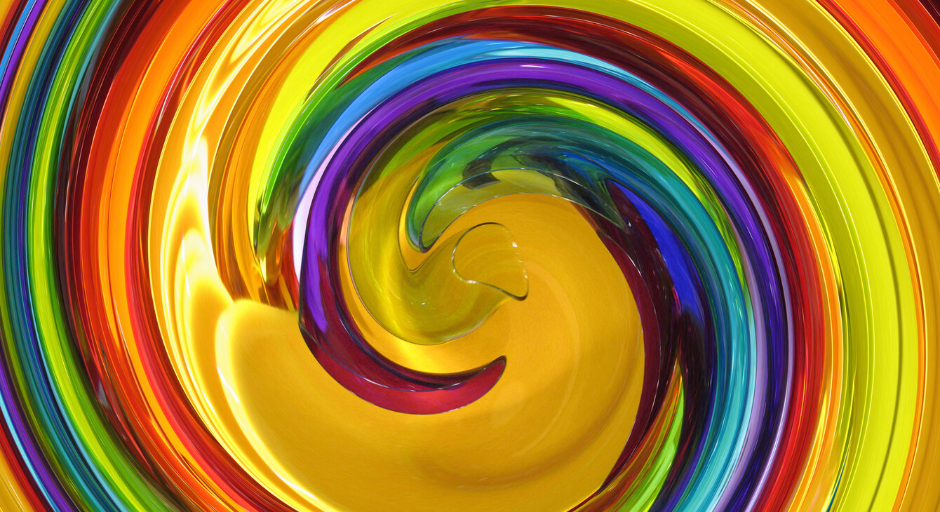 Image spirale colorée