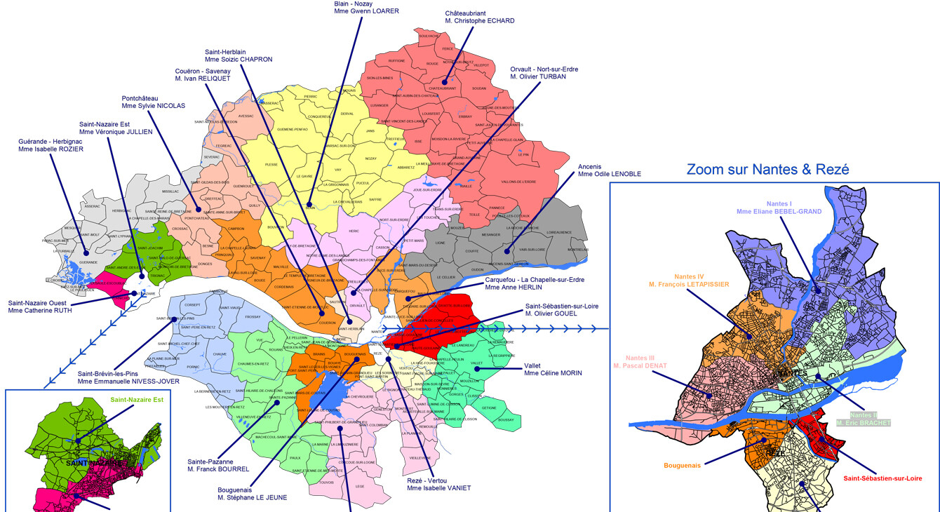 Annuaire des circonscriptions de Loire-Atlantique