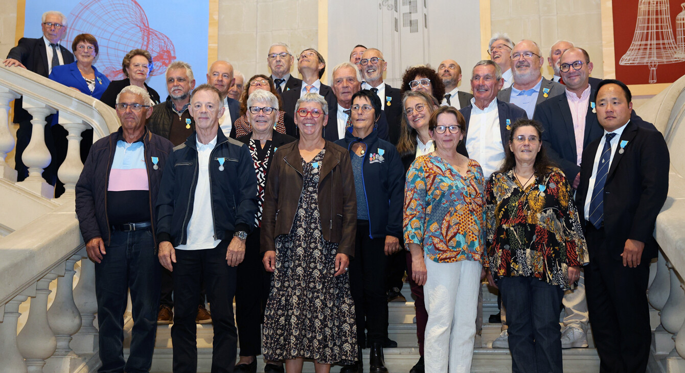 Cérémonie de remise des médailles d'or et d'argent du SDJES