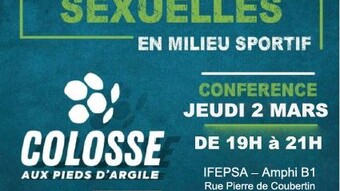 Conférence violences sexuelles en milieu sportif - jeudi 2 mars 2023 - ouverte à tous