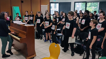 Collège Berlioz : création musicale sur le thème de l’amour