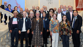 Cérémonie de remise des médailles d'or et d'argent du SDJES