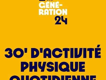 30' d'activité physique quotidienne