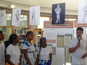 Commémorations  de l'abolition de l'esclavage : des élèves français et réunionnais à Saint Nazaire