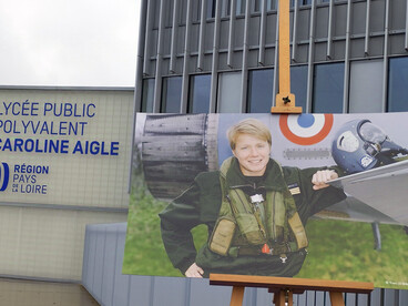Hommage à Caroline Aigle au lycée de Nort-sur-Erdre 