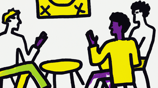 cercle d'étudiants qui discutent 